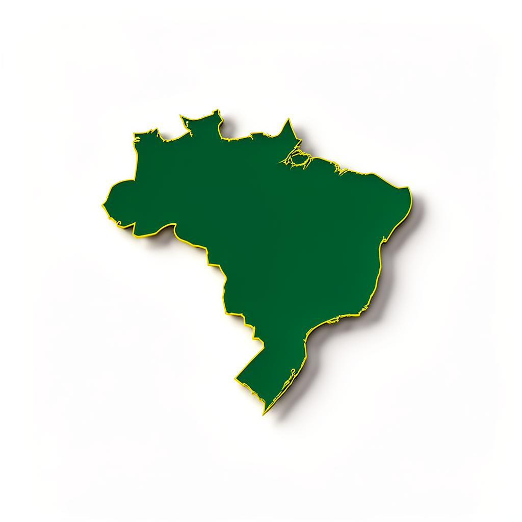 Map of Brazil with major cities